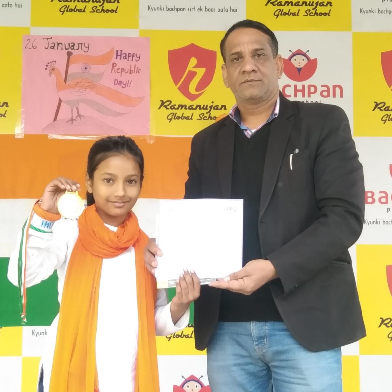 Outstanding Student of 2024 for RGS School, Manesar